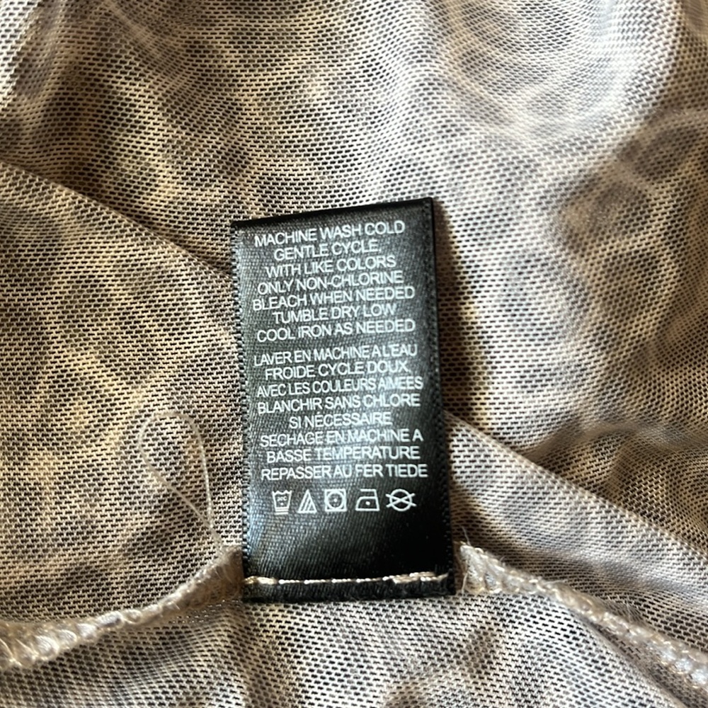 AFRM Zadie Power Mesh Turtleneck Top Size M - Picture 11 of 13
